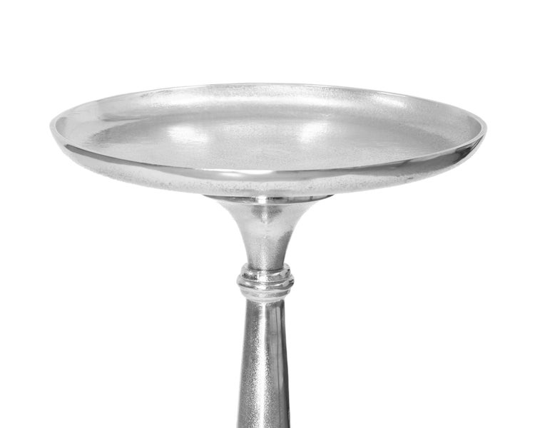 FRANK FLECHTWAREN | Säule Silber, Ø 34 x 78 cm, ohne Deko, METALL, ALUMINIUM