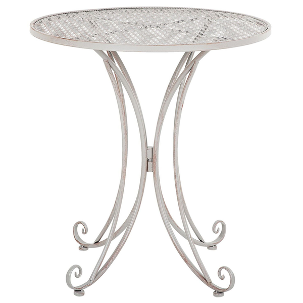 Outdoor Bistrotisch CILENTO 71 cm 71 cm Metall Grau