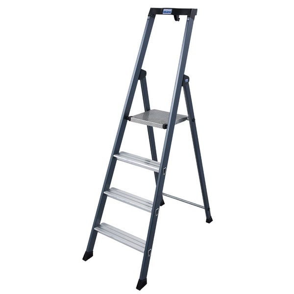 Krause Tritt mit vier Stufen und einer Plattform.