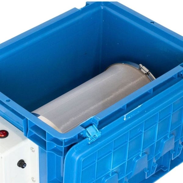 Elektrische Pollenmaschine 150 g – Trockenextraktion von Blütenpollen, Einstellbare Geschwindigkeit, Robuste PVC-Box mit 150 µm Siebtrommel
