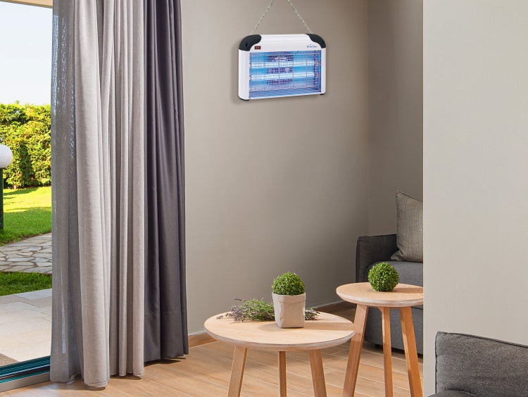 Innenraum mit Insektenvernichter an der Wand