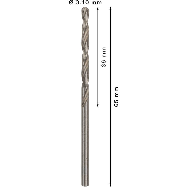 Bosch PRO Metal HSS-G Spiralbohrer 3,1 x 36 x 65 mm - 2608585481
