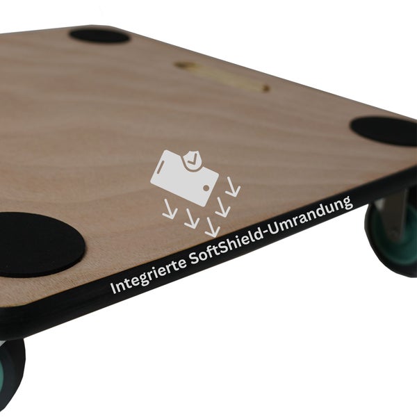 PROREGAL MegaDeal 2x Transportroller 4 Rollen HxBxT 11,5x50x50 cm Traglast 150kg Sperrholzplatte