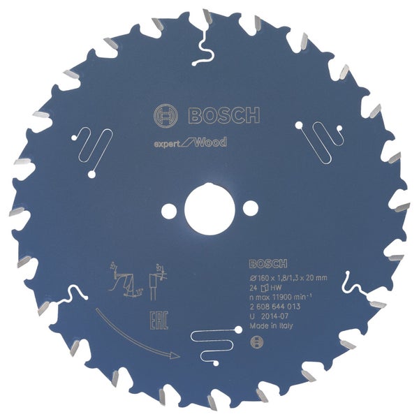 Bosch Kreissägeblatt Expert for Wood für Handkreissägen 160 x 20 x 1,8 mm 24 - 2608644013