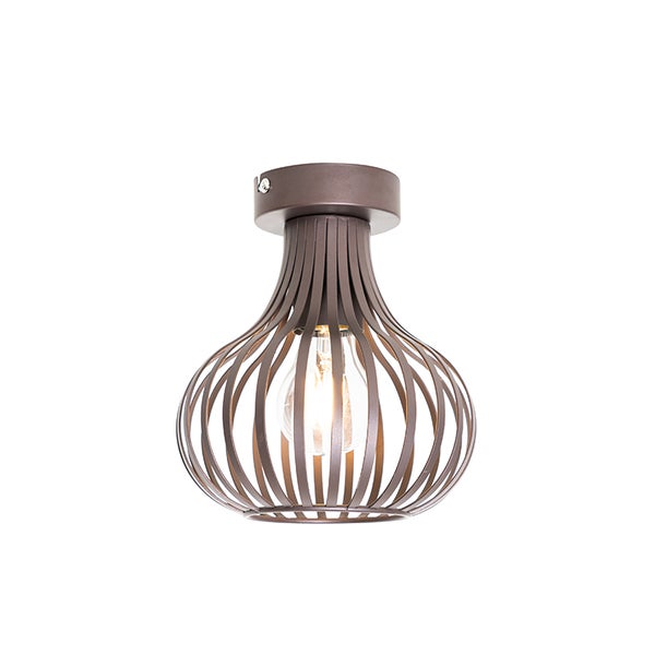 Deckenleuchte mit Lampenschirm in Käfigoptik