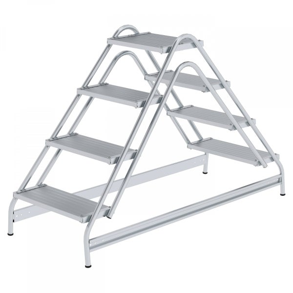 Aluminium Treppenpodest mit vier Stufen