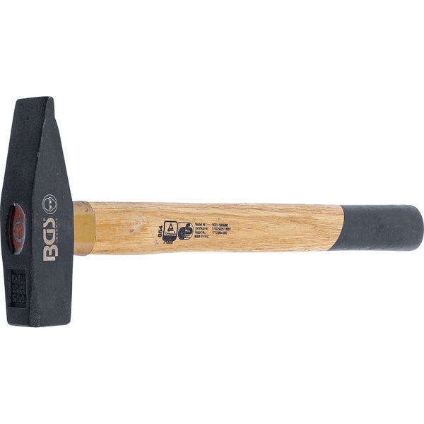 BGS Technic Schlosserhammer mit Holzgriff