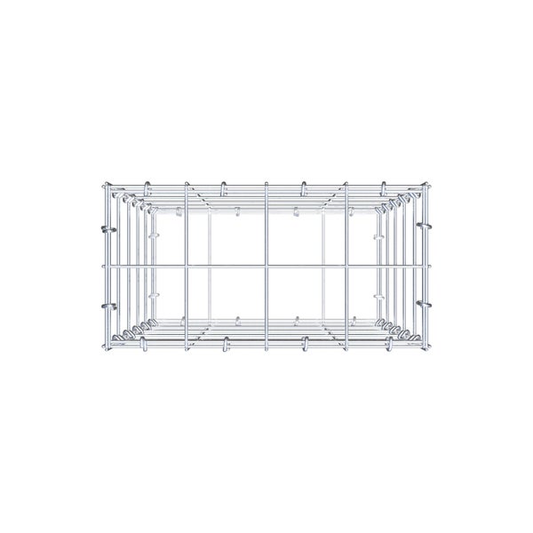Gabione 50 cm x 40 cm x 20 cm (L x H x T), Maschenweite 10 cm x 10 cm, C-Ring