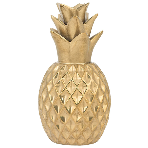 Dekofigur Ananas TYANA Keramik Gold