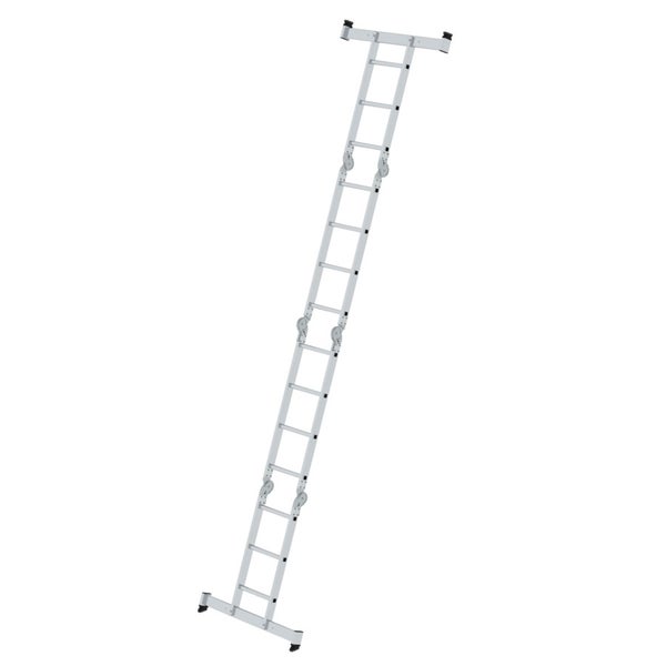 MUNK Vielzweckleiter mit Nivello® Traverse 2x3 + 2x4 Sprossen