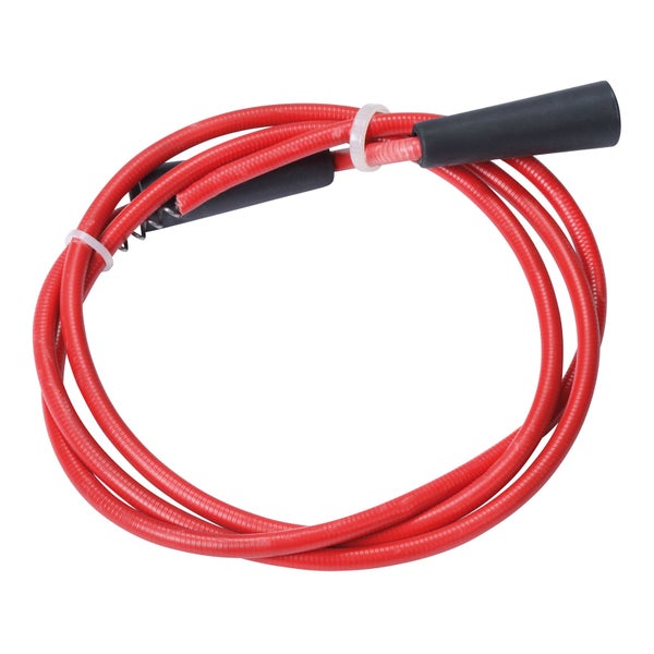 Rotes Zündkabel mit schwarzer Kappe