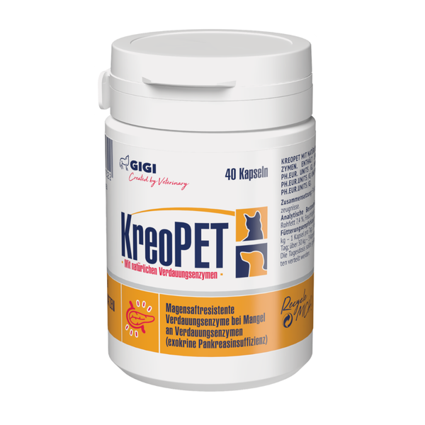 KreoPET Kapseln mit Verdauungsenzymen, 40 Stück