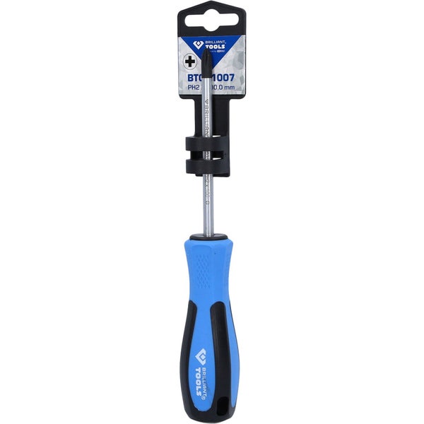 BRILLIANT TOOLS Schraubendreher Kreuzschlitz PH2 x 100 mm - BT031007