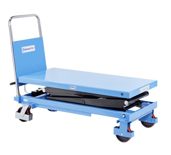 Hubtischwagen mit einer Traglast von 680 Kilogramm