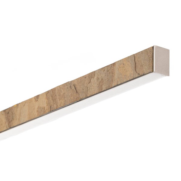 quitani LED Deckenleuchte Zino dimmbar (Modern) in Creme aus Aluminium (1 flammig, ) - Lampe Deckenlampe Flurleuchte