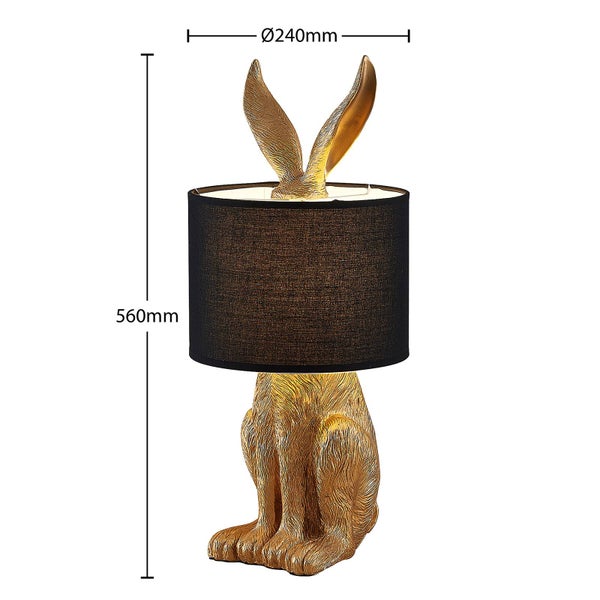 Lindby Tischlampe Lorentina (Design, Modern) in Schwarz aus Textil (1 flammig E27) - Tischleuchte Schreibtischlampe Nachttischlampe Wohnzimmerleuchte