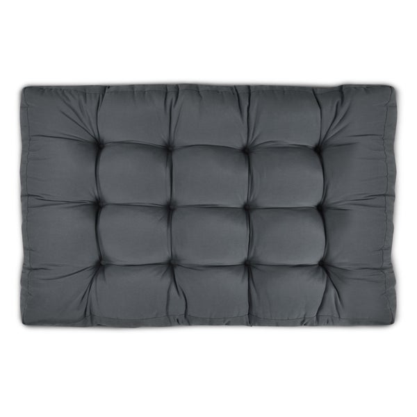Beautissu ECO Style Palettenkissen Sitz 120x80x15cm Graphitgrau