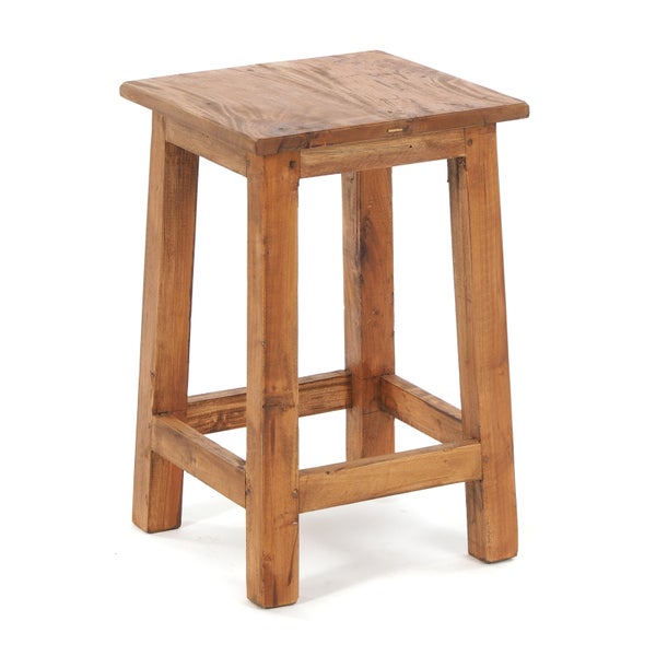 Hocker MADERO<br /> Recyclingholz 08 honigfarben gewachst