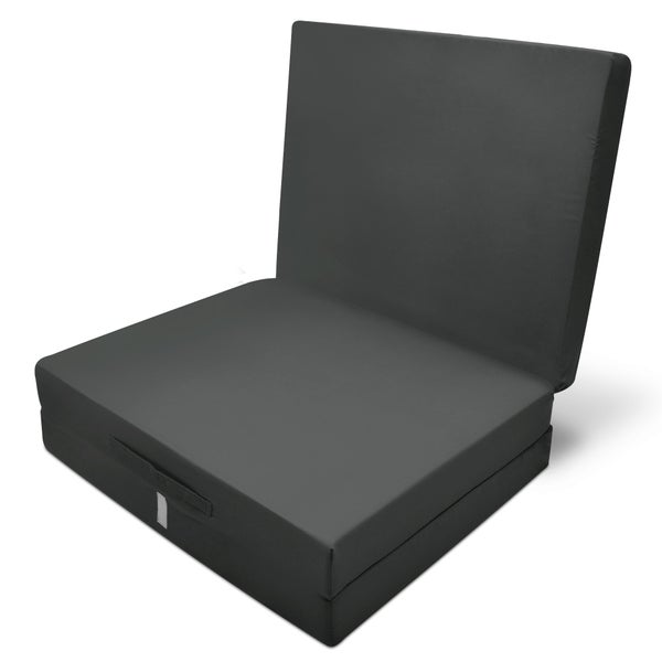 Beautissu Campix Klappmatratze 195x80x10cm Anthrazit