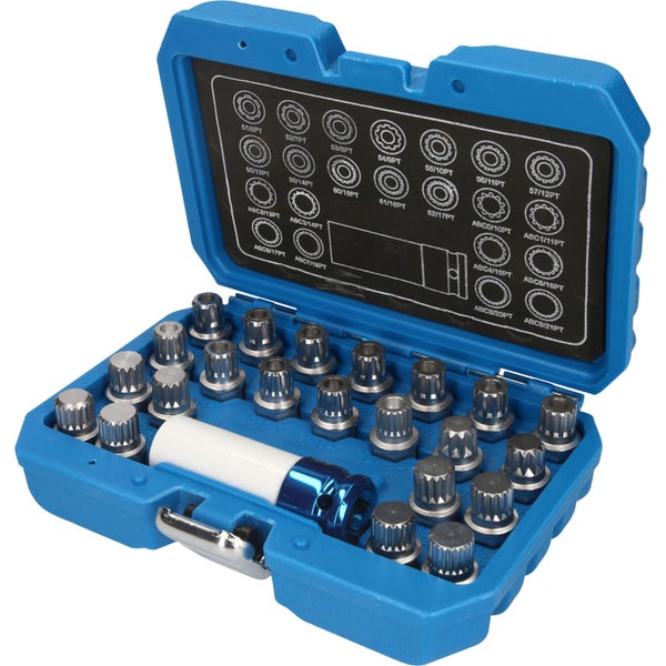 BRILLIANT TOOLS Felgenschloss-Sortiment für VW 23tlg. - BT691260
