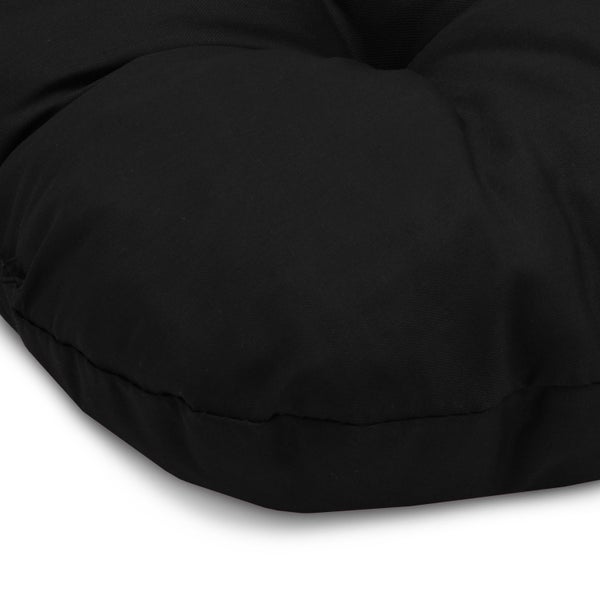 Schwarzes Stuhlkissen für den Innen- und Außenbereich