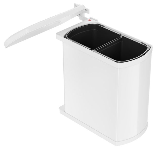 Hailo Einbau-Abfallsammler Duo 2x8L Weiß (3416001)