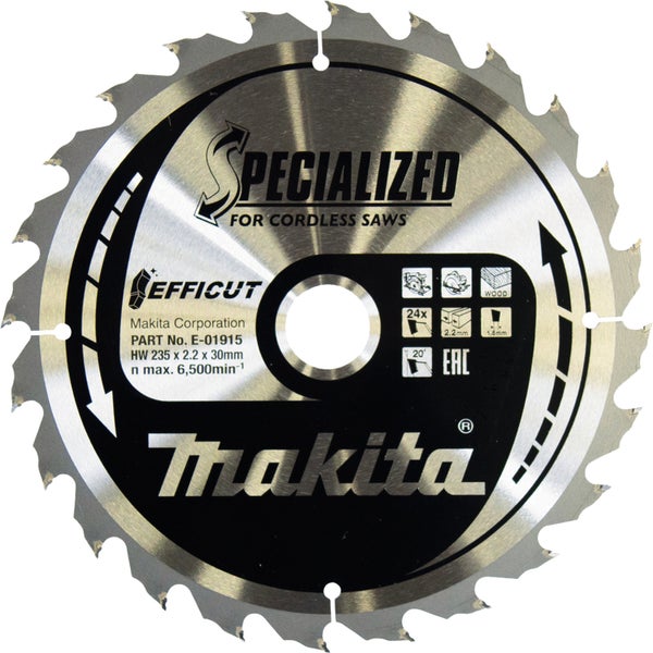 Makita EFFICUT Sägeblatt Holz 235 x 30 x 24Z - E-01915