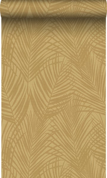 Origin Wallcoverings Tapete Palmblätter Ockergelb - 53 cm x 10.05 m - 347807