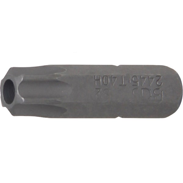 BGS Bit Antrieb Außensechskant 6,3 mm (1/4) T-Profil (für Torx) mit Bohrung T40 - 2445