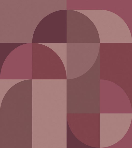 Grafisches Muster mit Halbkreisen und Quadraten