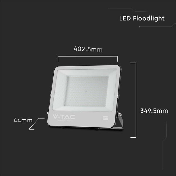 V-TAC VT-44205 - Schwarze LED-Flutlichtstrahler - 185lm/w - IP65 - 200W - 37000 Lumen - 6500K