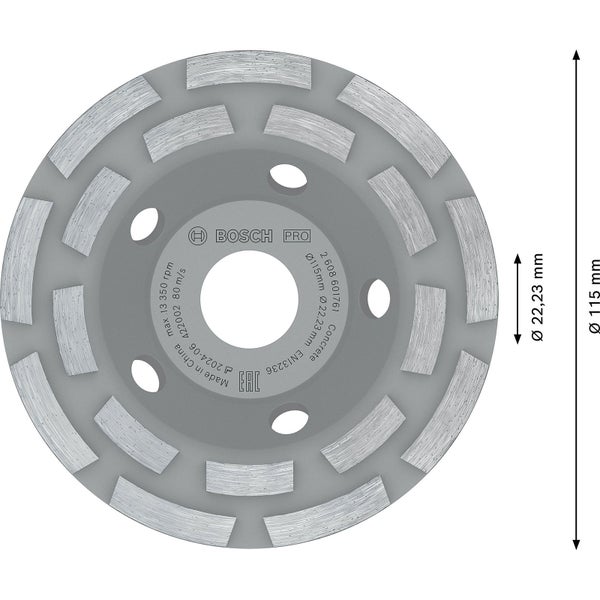 Bosch Pro Trennscheibe Durchmesser 115 Millimeter