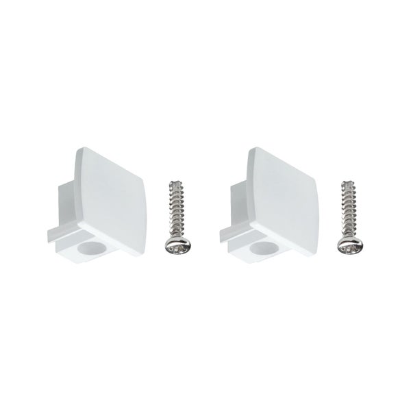 URail Zubehör 2er-Set B Ware Endkappe 2er-Set 13x21 mm Weiß