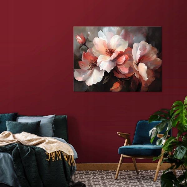 Bilder Abstrakt Blumen Modern Wandbild Schlafzimmer Wohnzimmer 120x80 cm