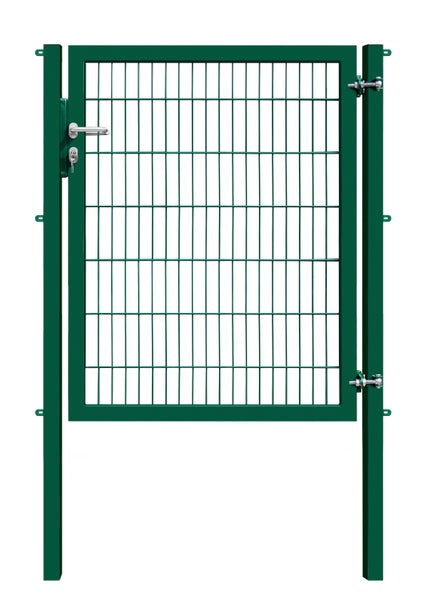 Metallzauntür mit Schloss und Griff