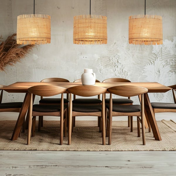 FULFILMENT ONLY pendant light, black / nature, 3xE27/max. 10W excl