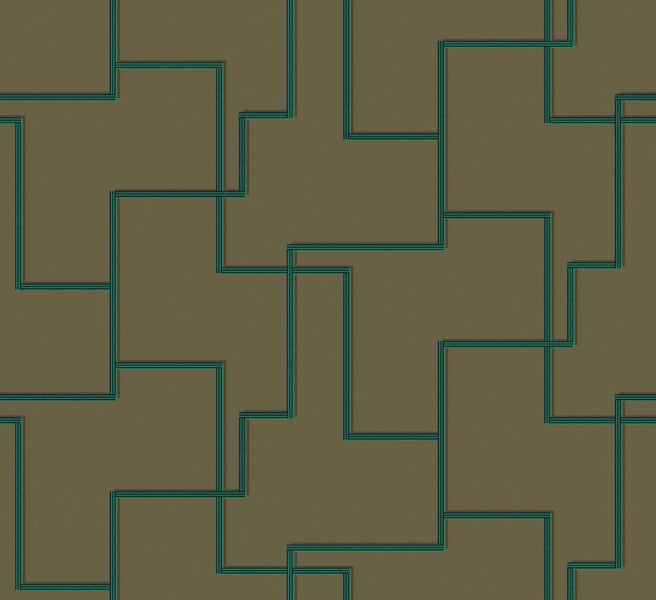 Detailansicht Teppich mit Messskala in Zentimetern und Zoll zur Bestimmung der Teppichdicke