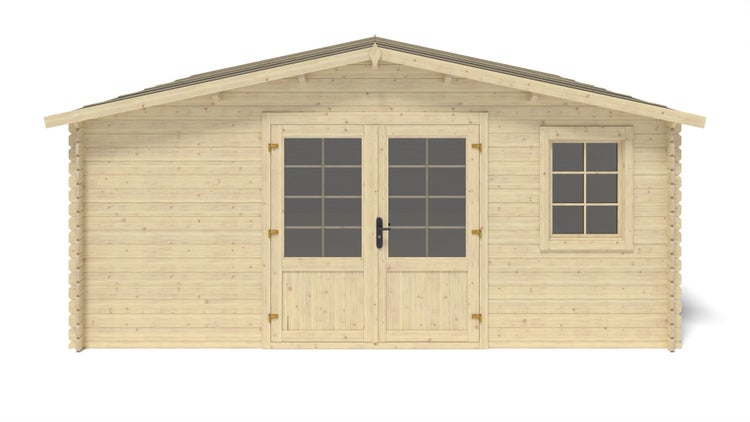 Gartenhaus, Gerätehaus 25m2 - 5x5m - 28mm