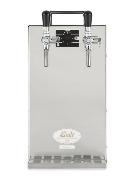 Zapfanlage, Bierzapfanlage Kontakt 70/K, 2-leitig Trockenkühlgerät aus Edelstahl, 90 Liter/h, mit Membranpumpe, Green Line