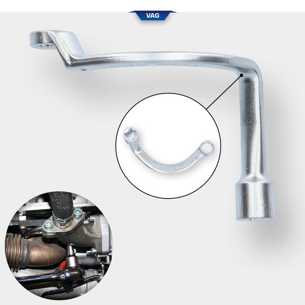 Gebogener Rohrschlüssel