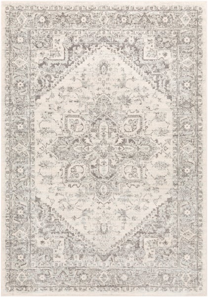 Vintage Orientalischer Teppich Grau/Beige 160x220 cm FARAH