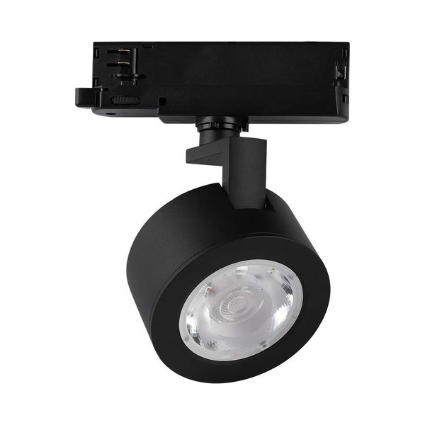 Schwarzer LED-Strahler für Stromschienenmontage