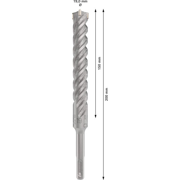 Bosch PRO SDS plus-5X Hammerbohrer 19 x 150 x 200 mm - 2608836636
