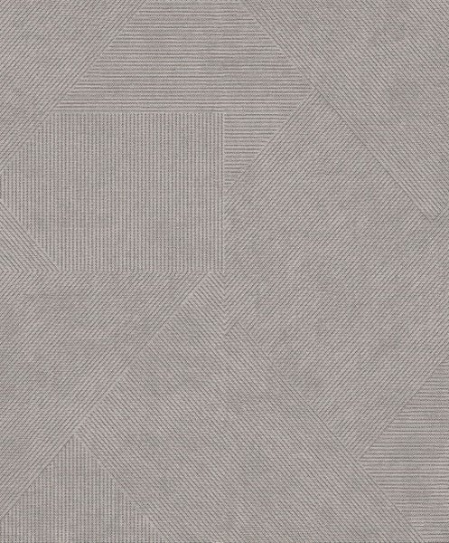 Masureel Tapete geometrisches Motiv Grau - 53 cm x 10.05 m - 630740