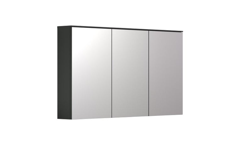 Synnax Spiegelschrank Bad 3 Spiegeltüren grau. 120 X 17 X 70 cm