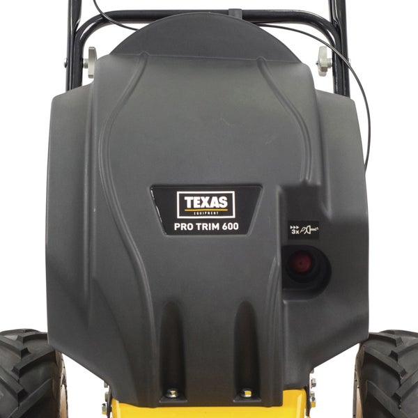 Benzin Wiesenmäher Texas Pro Trim 600TR – 60 cm Arbeitsbreite, 173 cm³ Motor, Radantrieb, Hochgrasmäher für große Flächen