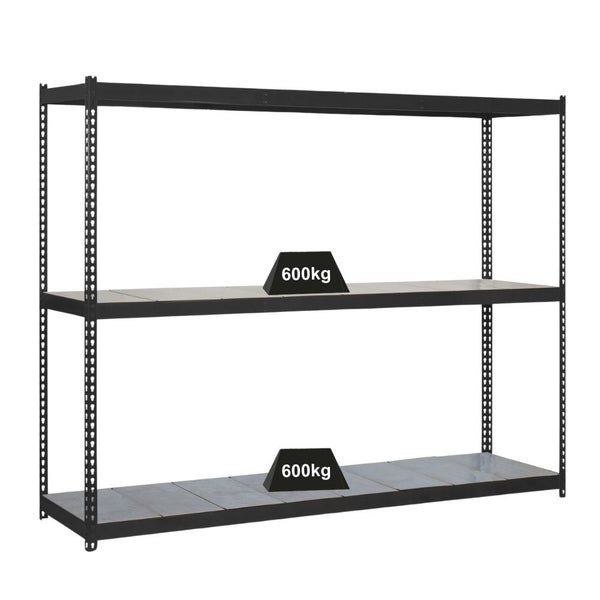 PROREGAL Schwerlastregal Metal Beast Three HxBxT 200 x 150 x 75 cm Fachlast 600 kg Anthrazit