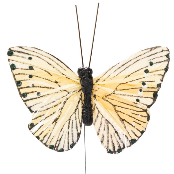 Dekorative Feder Schmetterling mit Fühler