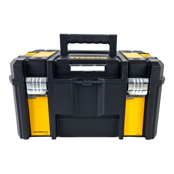 DeWalt Werkzeugkoffer für 18 Volt Lithium Ionen Akku Werkzeuge mit Tragegriff und Metallverschlüssen.