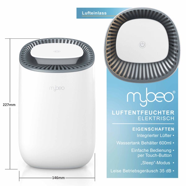 MyBeo Luftentfeuchter elektrischer Entfeuchter Dehumidifier